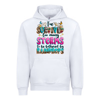 White ive survived too many storms to be bothered by raindrops Urban Hoodie - texasbilliewilder