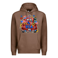 Chestnut usa truck Premium Hoodie - Zillion Design Studio