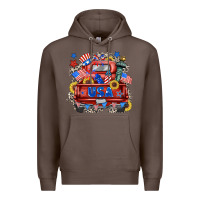 Coffee usa truck Premium Hoodie - Zillion Design Studio