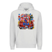Dove Grey usa truck Premium Hoodie - Zillion Design Studio