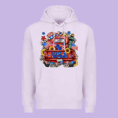 Usa Truck Premium Hoodie Designed By Zillion Design Studio