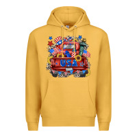 Mustard usa truck Premium Hoodie - Zillion Design Studio