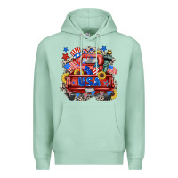 Seafoam usa truck Premium Hoodie - Zillion Design Studio