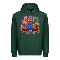 Sports Green usa truck Premium Hoodie - Zillion Design Studio