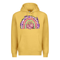 Antique Gold Easter Floral Spring Rainbow Premium Hoodie - RanaPortraitStore