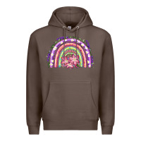 Coffee Easter Floral Spring Rainbow Premium Hoodie - RanaPortraitStore
