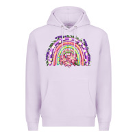 Lilac Easter Floral Spring Rainbow Premium Hoodie - RanaPortraitStore