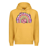 Mustard Easter Floral Spring Rainbow Premium Hoodie - RanaPortraitStore