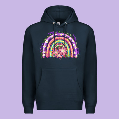 Easter Floral Spring Rainbow Premium Hoodie Designed By Ranaportraitstore