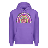 Purple Easter Floral Spring Rainbow Premium Hoodie - RanaPortraitStore