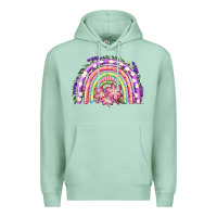 Seafoam Easter Floral Spring Rainbow Premium Hoodie - RanaPortraitStore
