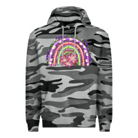 Slate Camo Easter Floral Spring Rainbow Premium Hoodie - RanaPortraitStore