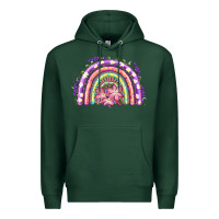 Sports Green Easter Floral Spring Rainbow Premium Hoodie - RanaPortraitStore