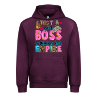 Mauve Wine just a girl boss building her empire Urban Hoodie - texasbilliewilder