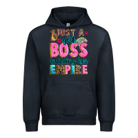 Navy just a girl boss building her empire Urban Hoodie - texasbilliewilder