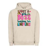 Pigment French Oak just a girl boss building her empire Urban Hoodie - texasbilliewilder