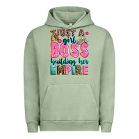 Pigment Oil Green just a girl boss building her empire Urban Hoodie - texasbilliewilder