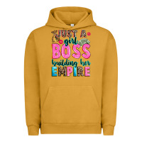 Pigment Peanut Butter just a girl boss building her empire Urban Hoodie - texasbilliewilder