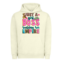 Pigment Pistachio just a girl boss building her empire Urban Hoodie - texasbilliewilder