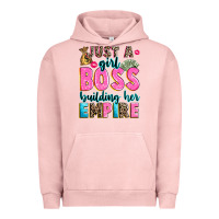 Pigment Salmon just a girl boss building her empire Urban Hoodie - texasbilliewilder
