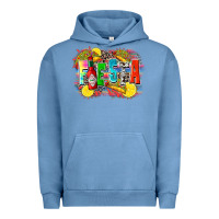 Pigment Pebble Blue taco fiesta Urban Hoodie - Zillion Design Studio