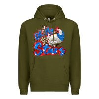 Army Green oh my stars chicken Premium Hoodie - Zillion Design Studio
