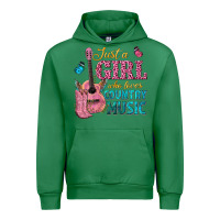 Emerald just a girl who loves country music Urban Hoodie - texasbilliewilder