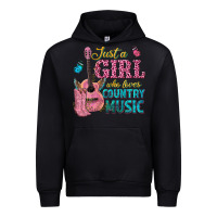 Foreset Green just a girl who loves country music Urban Hoodie - texasbilliewilder