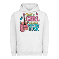 Pigment Lunar Rock just a girl who loves country music Urban Hoodie - texasbilliewilder