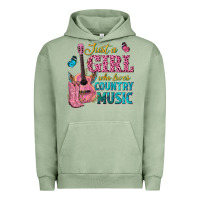Pigment Oil Green just a girl who loves country music Urban Hoodie - texasbilliewilder