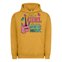 Pigment Peanut Butter just a girl who loves country music Urban Hoodie - texasbilliewilder