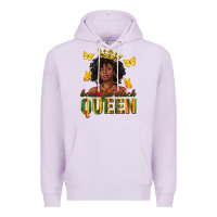 Lilac beautiful black queen Premium Hoodie - texasbilliewilder