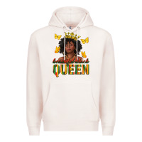 Pale Pink beautiful black queen Premium Hoodie - texasbilliewilder
