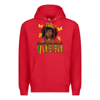 Red beautiful black queen Premium Hoodie - texasbilliewilder