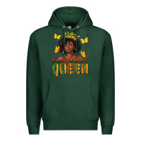 Sports Green beautiful black queen Premium Hoodie - texasbilliewilder