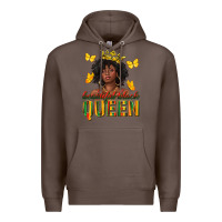 Coffee beautiful black queen Premium Hoodie - texasbilliewilder