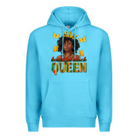 Ocean Blue beautiful black queen Premium Hoodie - texasbilliewilder