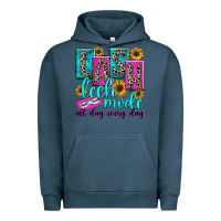 Pigment Midnight Navy lash tech mode all day every day Urban Hoodie - texasbilliewilder