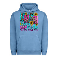 Pigment Pebble Blue lash tech mode all day every day Urban Hoodie - texasbilliewilder