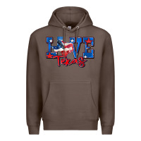 Coffee love texas map Premium Hoodie - Zillion Design Studio
