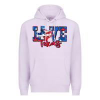 Lilac love texas map Premium Hoodie - Zillion Design Studio
