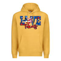 Mustard love texas map Premium Hoodie - Zillion Design Studio