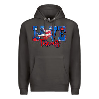 Smoke love texas map Premium Hoodie - Zillion Design Studio