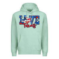 Seafoam love texas map Premium Hoodie - Zillion Design Studio