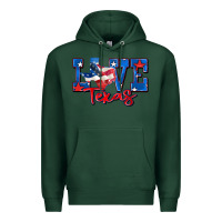 Sports Green love texas map Premium Hoodie - Zillion Design Studio