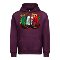 Mauve Wine papa mexico Urban Hoodie - Zillion Design Studio