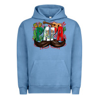 Pigment Pebble Blue papa mexico Urban Hoodie - Zillion Design Studio
