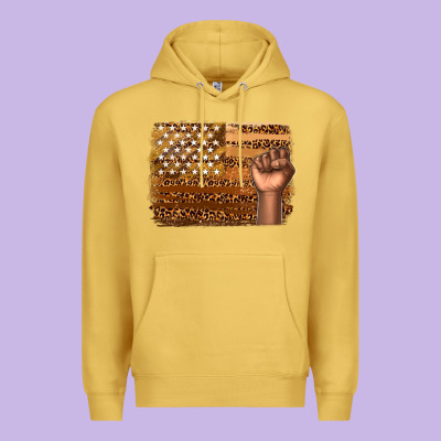 American Melanin Flag Premium Hoodie Designed By Texasbilliewilder