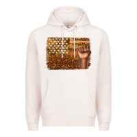 Pale Pink American melanin flag Premium Hoodie - texasbilliewilder