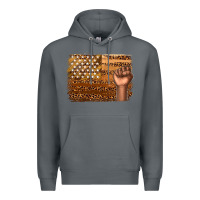 Rock American melanin flag Premium Hoodie - texasbilliewilder